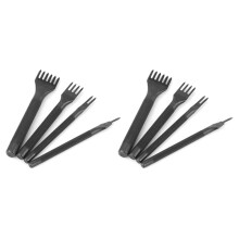Jeu de ciseaux à cuir 4 mm, 1/2/4/6 dents