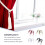 Polyester curtain holdback purple waved rope 2 pieces 6