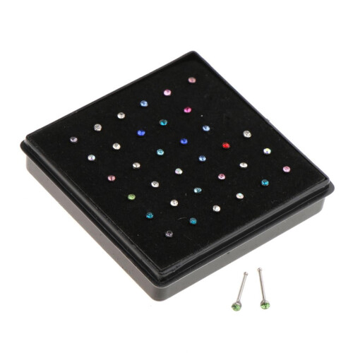 Stainless Steel Nose Studs0.6mm36pcs