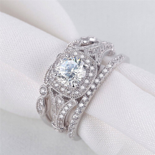Women's Zirconia Ring Set 3 Pieces 2