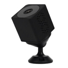 Mini videocamera d'azione wireless WiFi Q16 con registrazione grandangolare, visione notturna e rilevamento del movimento (nera)