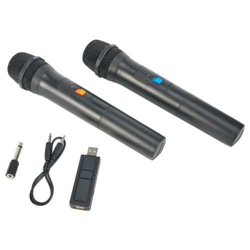 Wireless Microphone VHF Professional 2-Channel Handheld 2