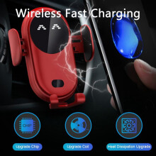 Trådlös billaddare för mobil med Qi10W snabbladdning