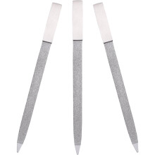Dobbeltsidig neglefil i metall for naturlige negler, 3 stk.