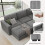 LUCKHAO corduroy modular sectional sleeper sofa 7-seat 8