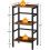 3-Tier Narrow Wooden Bookshelf Rustic Brown 3
