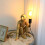 Modern Monkey Desk Lamp Resin Gold 1 Piece 7