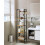 Industrial Bookshelf 5-Tier Rustic Brown with 2 Hooks 8