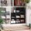 Storage Organizer Bookcase with Wooden Mallet 16 Cubes 4
