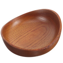 Wooden Salad Bowl Japanese Style Thanksgiving Decor