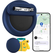 Kids smart tag tracker, Android hidden child tracker, GPS locator, with safety pin clip, Bluetooth item finder, anti-loss function, sui