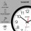 Sharp-compatible 14-inch silent wall clock black 7