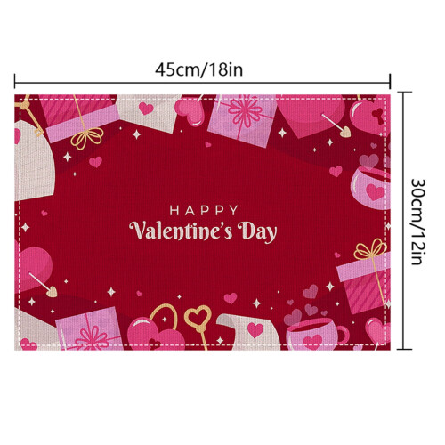 Romantic Non-Slip Insulated Placemats 4-Pack 2