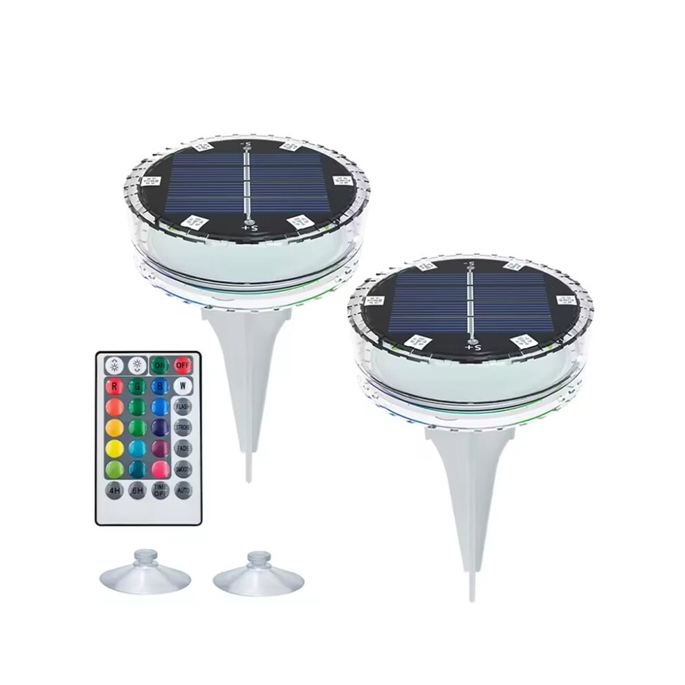 Pool Led Lamp Solar Swimming Pool Lights LED Floating IP68 with Remote Control Color ...