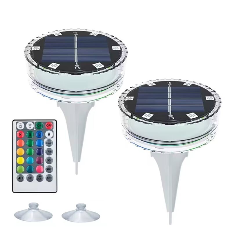 Pool Led Lamp Solar Swimming Pool Lights LED Floating IP68 with Remote Control Color ...