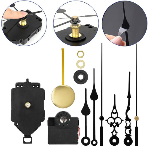 Quartz Wall Clock Movement with Chime for DIY Repair 2