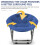 Oversized folding saucer chair blue 31.5 inch 4