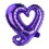 Globos de papel de aluminio con forma de corazón para decorar el Día de San Valentín. 1
