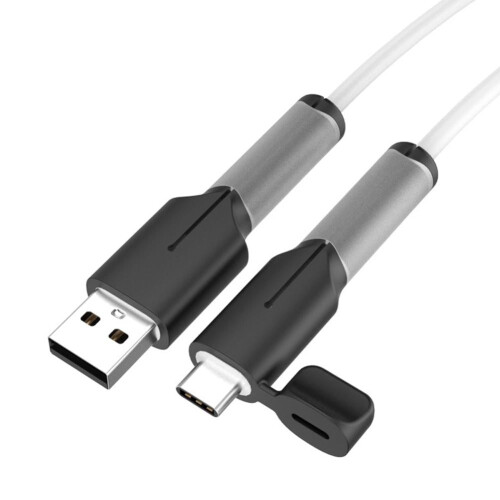 Funda protectora de silicona para cables de datos