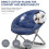 Oversized folding saucer chair blue 31.5 inch 6