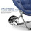 Oversized folding saucer chair blue 31.5 inch 7
