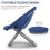 Oversized folding saucer chair blue 31.5 inch 3