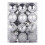 Shatterproof Christmas tree ornaments silver balls set 12 2
