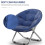 Oversized folding saucer chair blue 31.5 inch 5