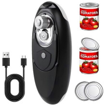 Electric Can Opener, Rechargeable Electric Can Opener for Seniors with Arthritis, Smooth Edge, Food-Safe, Side CutOpener