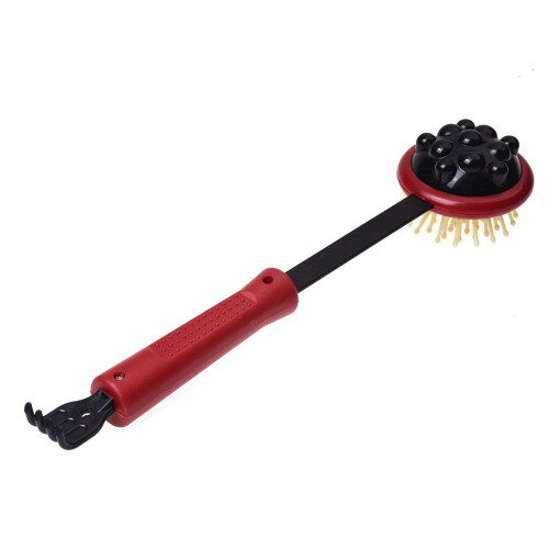Back Scratcher Massage Hammer Black Red Plastic 2 pcs 2