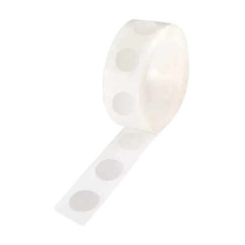 Transparent Removable Double-Sided Adhesive Dots White 1