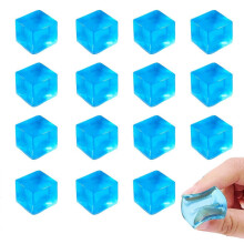 KXJ-15Pcs Cube Toys Party Favors Gifts for Kids and Adults, Ice Cube Stress Balls, Squeezy Sensory Cubes, Soft Squishy Anxiety Toys for