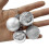 Shatterproof Christmas tree ornaments silver balls set 12 3