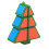 Sehao 1x2x3 Christmas Tree Cube Puzzle Green 4