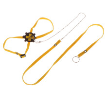 Reptile leash harness soft leather adjustable for bearded