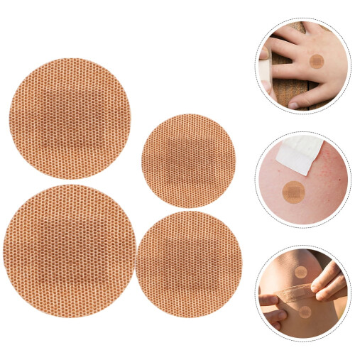 WSTEER adhesive patches for small bandages round 100 pcs 2