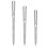 WOVTE Nail Files Set Stainless Steel 3PC Double Sided 7