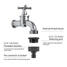 Kit de Raccordement pour Filtre Ă Eau de Machine Ă Laver pour 4/5 Minute Pipe, Adaptateur de Robinet