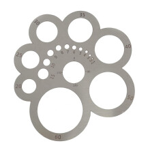 Leather Corner Cutter Tool Metal Ruler 1pc