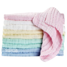 NOGIS baby muslin washcloths natural cotton 10 pack 12x12