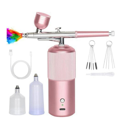 Airbrush Set Rechargeable Cordless Handheld Compressor 1 Set