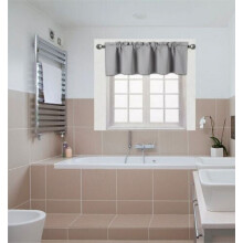 TVLO silver thermal valance with rod pocket 54" x 18"