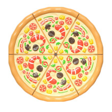 Jucărie de joacă cu pizza pentru copii de la 0 la 3 ani, educativă