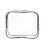 Transparent makeuptaske til kvinder, kvartstørrelse 1