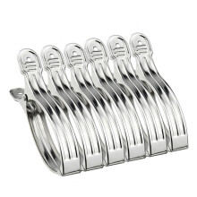 Spring Quilt Clip Hanger Rack Silver 162.5 cm 12 pcs