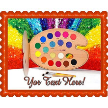 Coperchio rettangolare per tavolozza di colori, 10x16 pollici