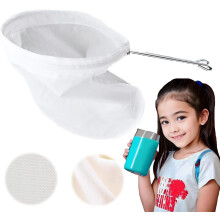 Bolsa coladora de malla fina reutilizable, 180 mallas, 5,3 x 9,8 pulgadas.