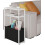 White narrow side table with shelves, 1 piece 6