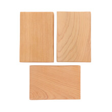 Holzbausteine, Ausschnitt-Dekorations-Bastelset, 3-teilig