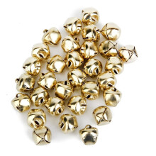 Metall Jingle Bells Juldekoration 10mm 100st Gyllene